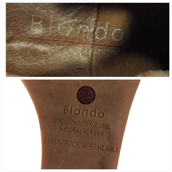 Blondo Wedge Bootie 7M Womens Irving Chelsea Waterproof Gray Suede Leather READ - Picture 10 of 12